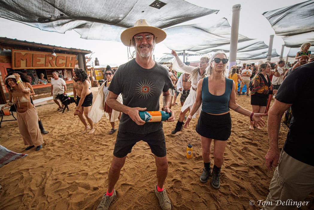 people enjoying a party in Joshua tree